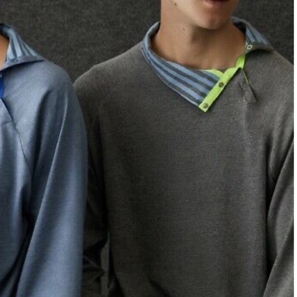 Jason Wu x Eva Air gray button neck unisex sleep tunic, size large - Picture 1 of 12